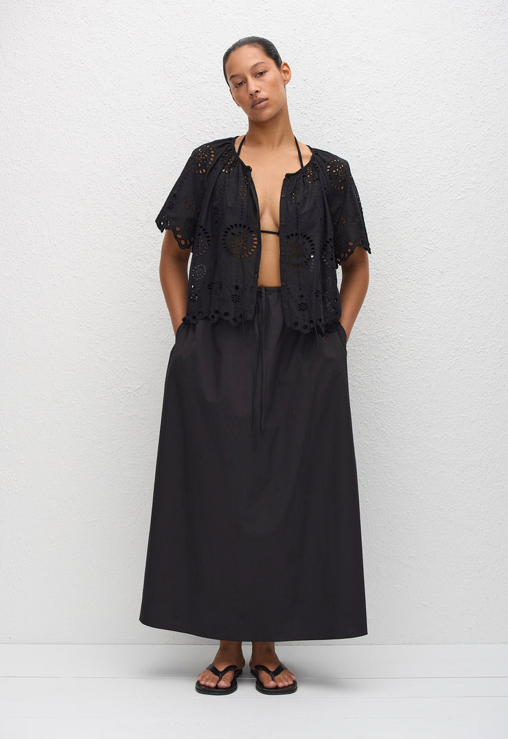 Broderie Blouse - Black - Matteau