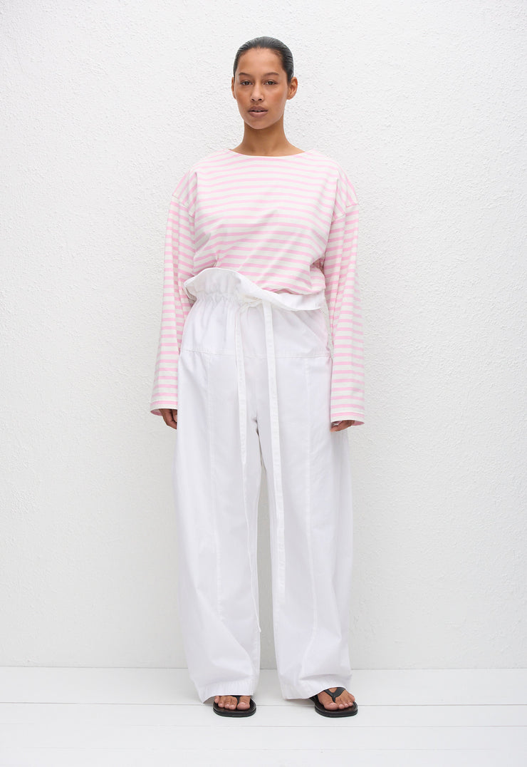 Breton Stripe Tee - Rose/White - Matteau