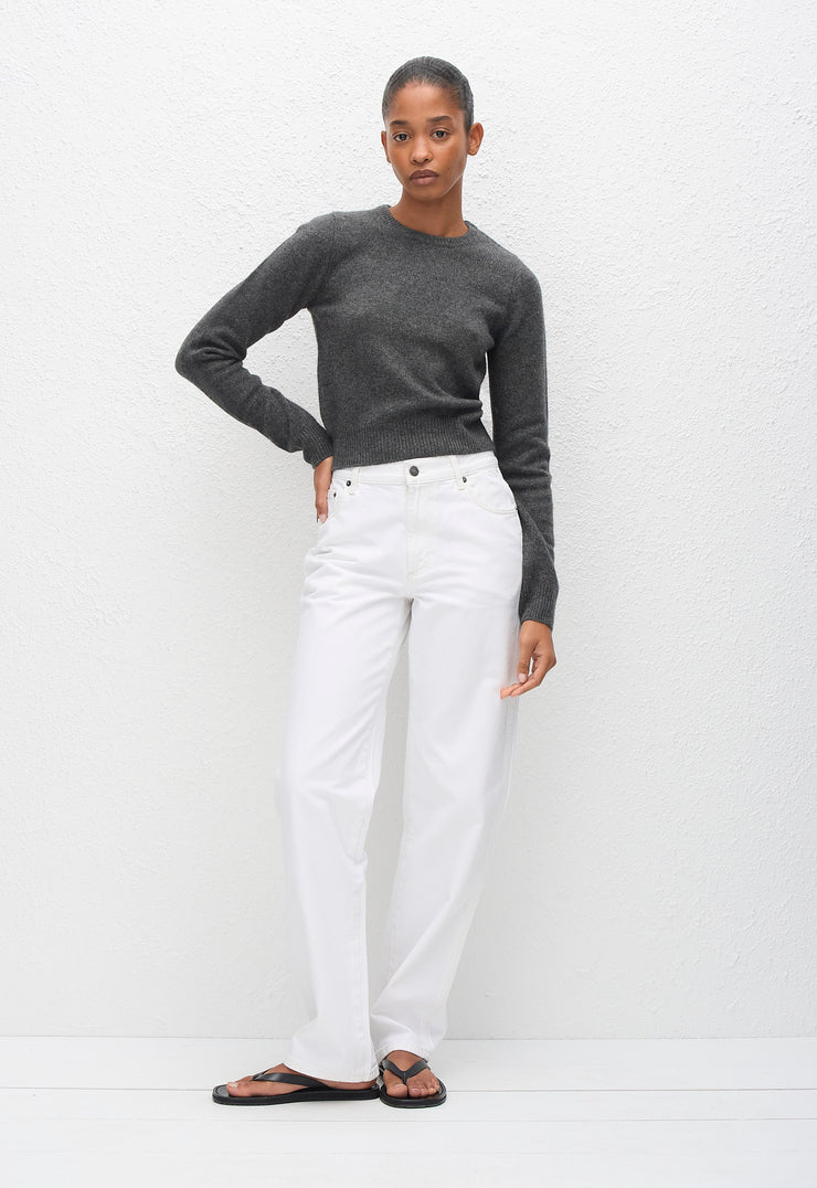 Cashmere Baby Sweater - Charcoal - Matteau