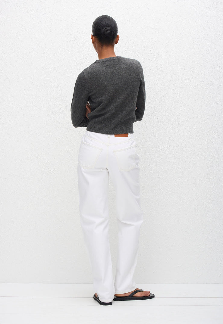 Cashmere Baby Sweater - Charcoal - Matteau