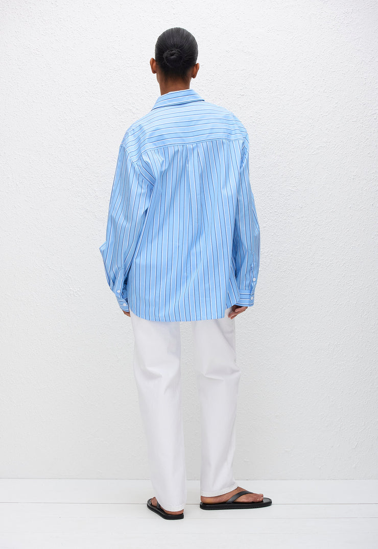 Classic Stripe Shirt - Capri Stripe - Matteau