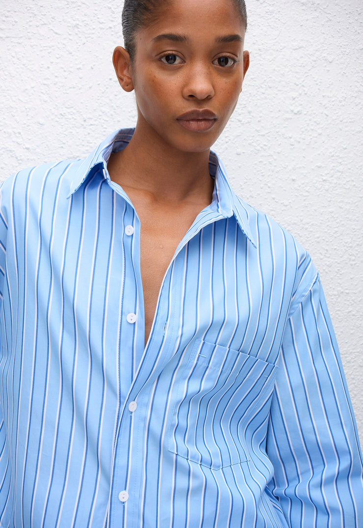 Classic Stripe Shirt - Capri Stripe - Matteau