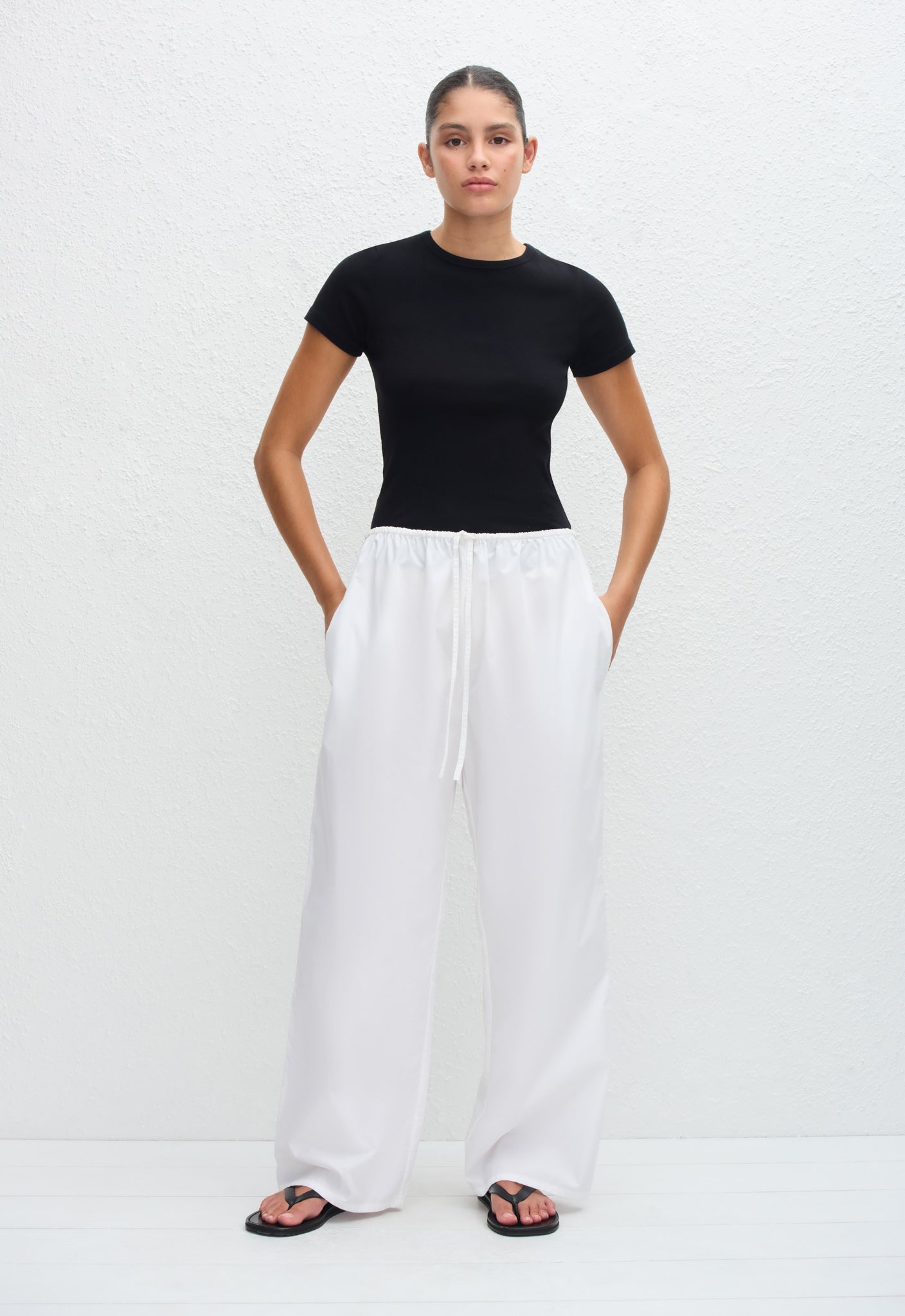 Drawcord Pant - White - Matteau