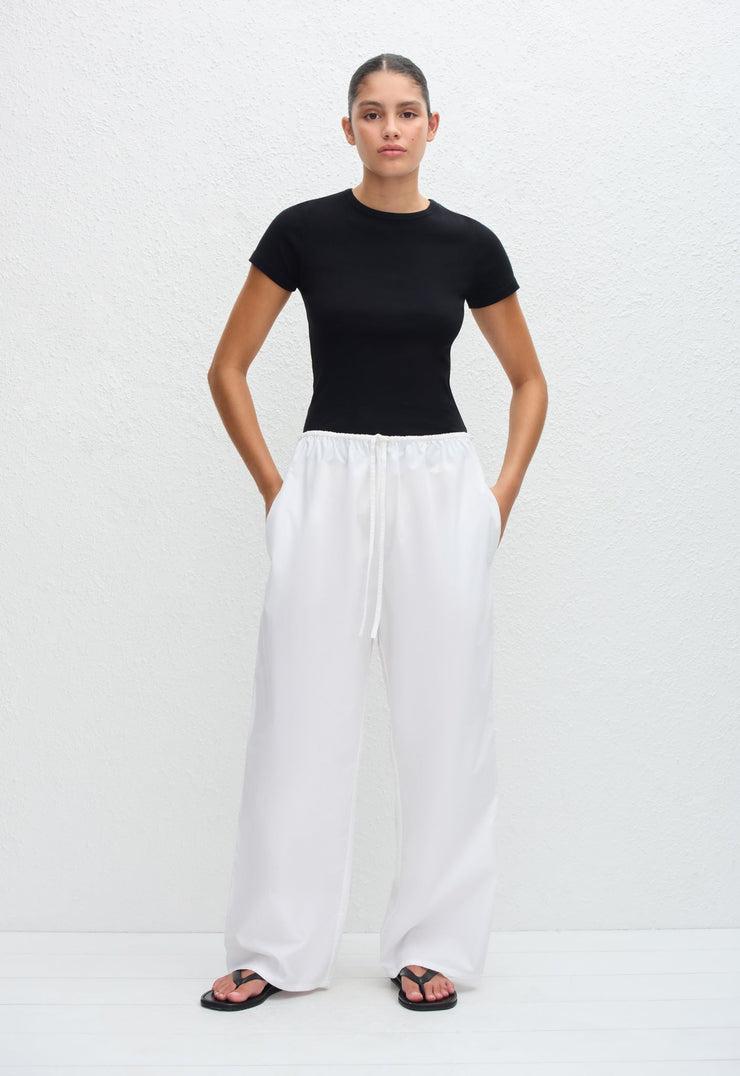 Drawcord Pant - White - Matteau