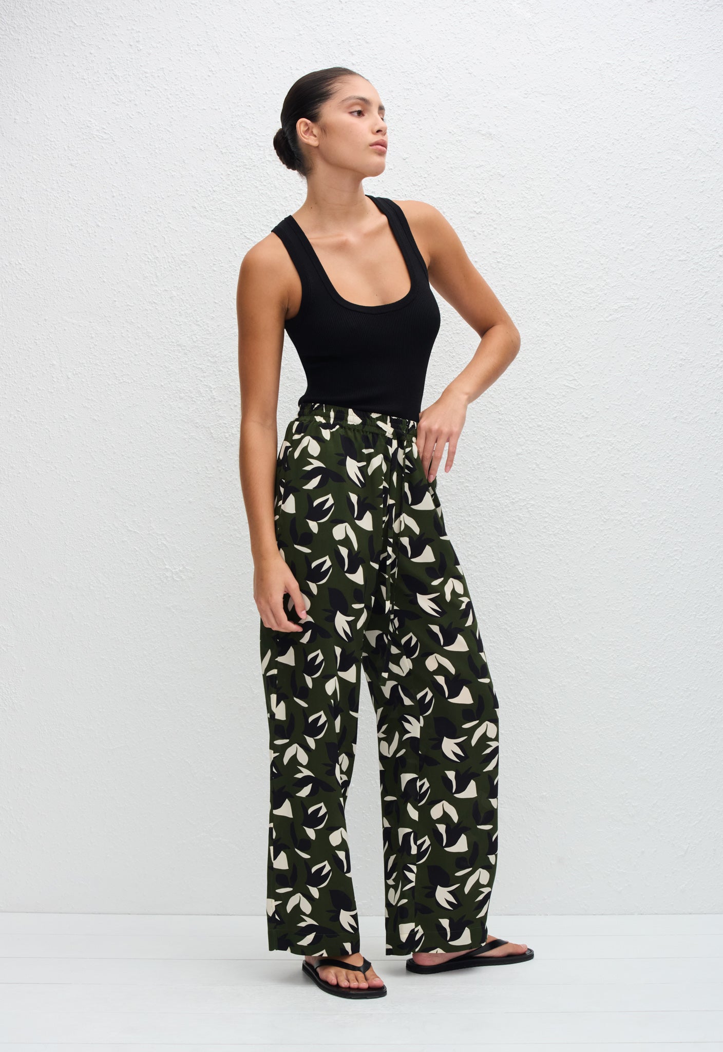 Drawstring Trouser - Agave - Matteau