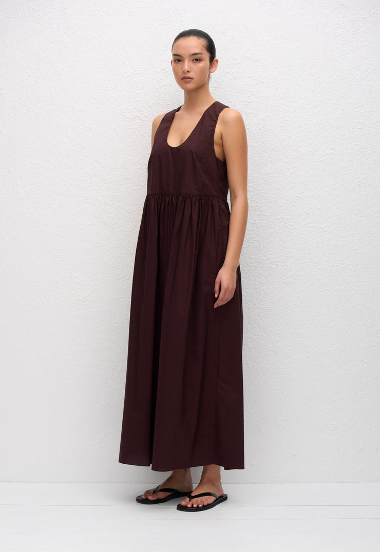 Deep U Sundress - Aubergine - Matteau