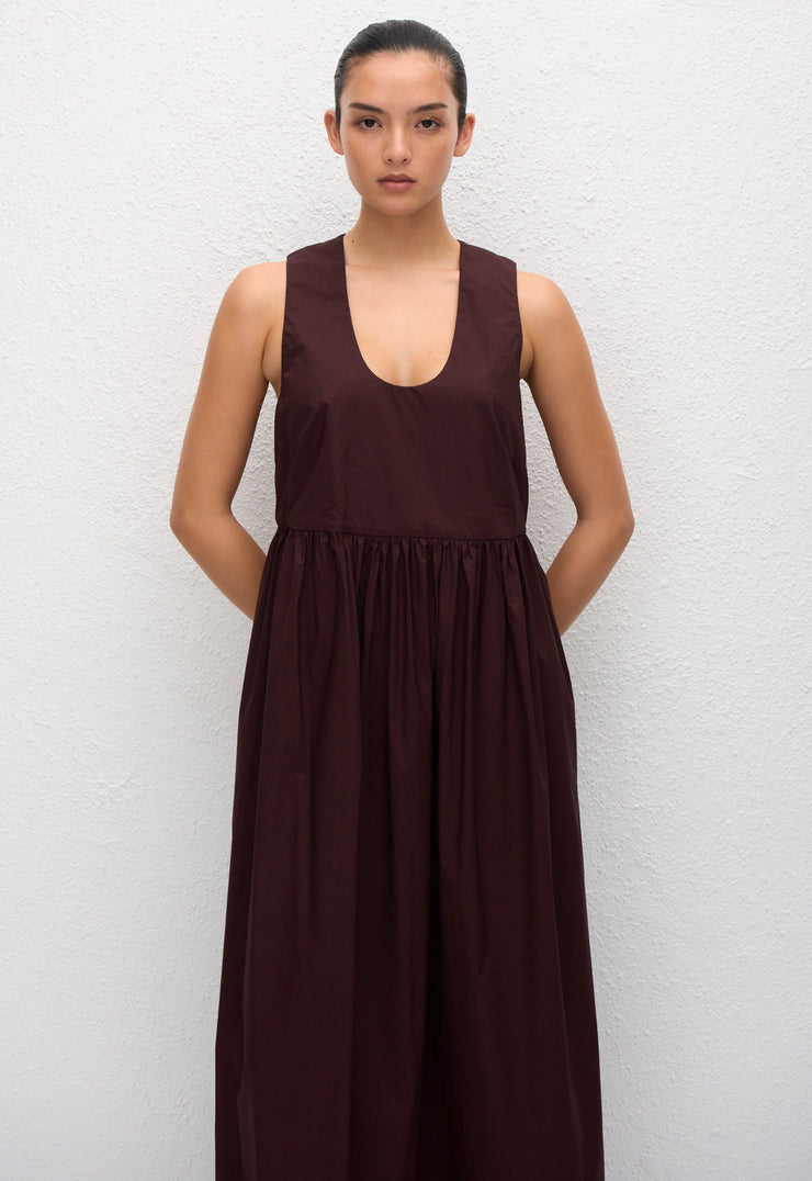 Deep U Sundress - Aubergine - Matteau
