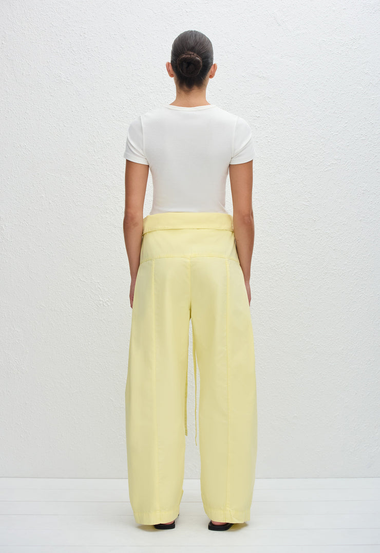 Fisherman Drawcord Pant - Lemon - Matteau