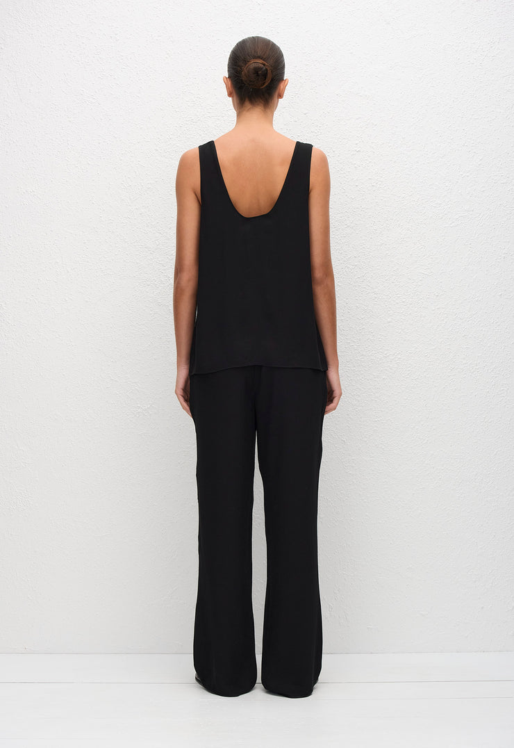 Fluid Scoop Tank - Black - Matteau