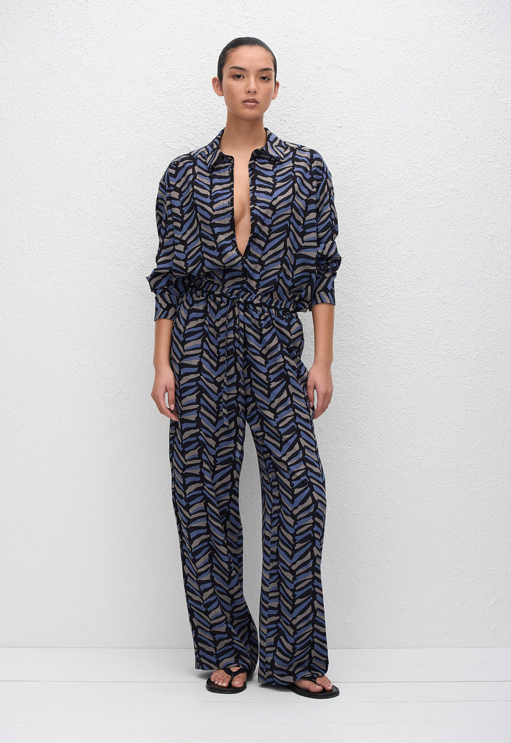 Long Sleeve Silk Shirt - Palermo - Matteau