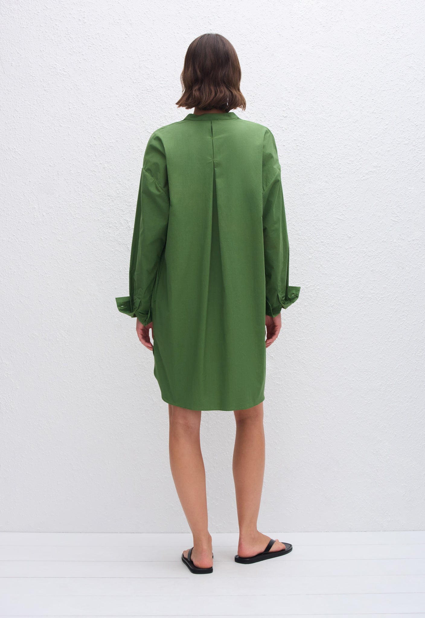 Popover Mini Shirt Dress - Cactus - Matteau