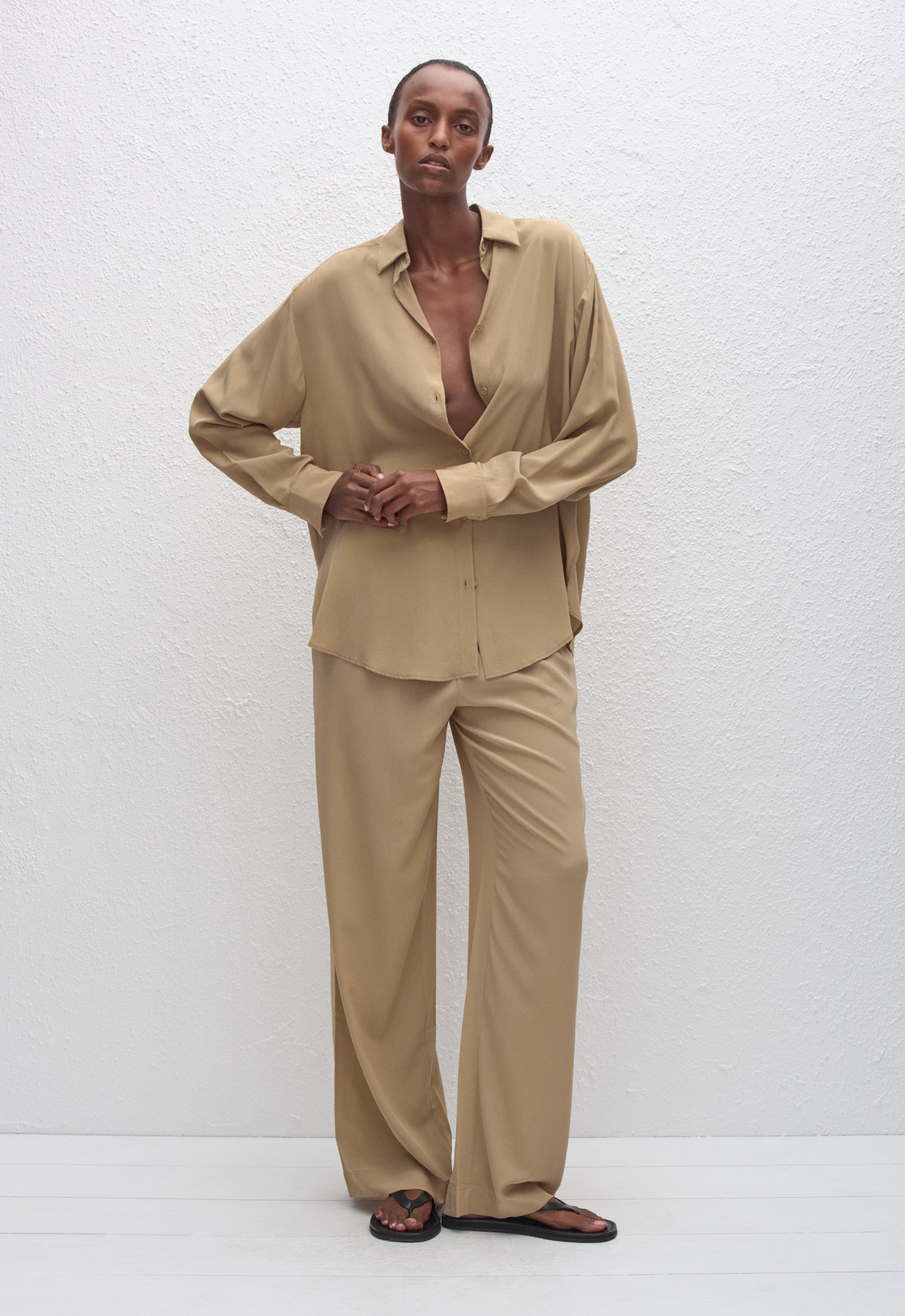 Drawstring Trouser - Stone - Matteau