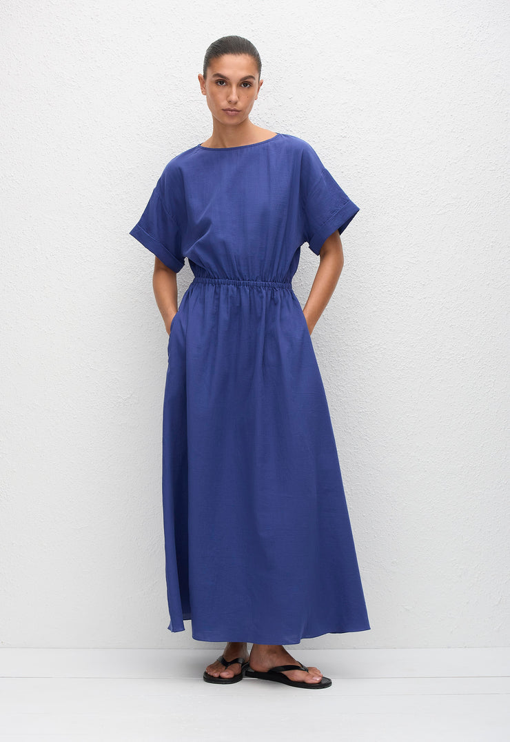 Relaxed Tee Midi Dress - Lapis - Matteau