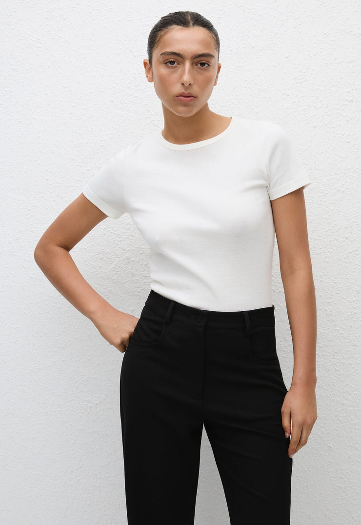 Relaxed Crepe Pant - Black - Matteau