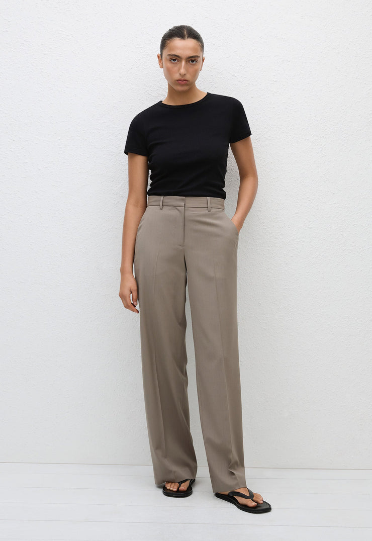 Relaxed Tailored Trouser - Taupe - Matteau