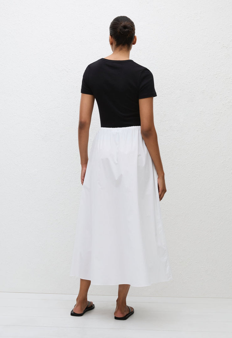 Drawcord Skirt - White - Matteau