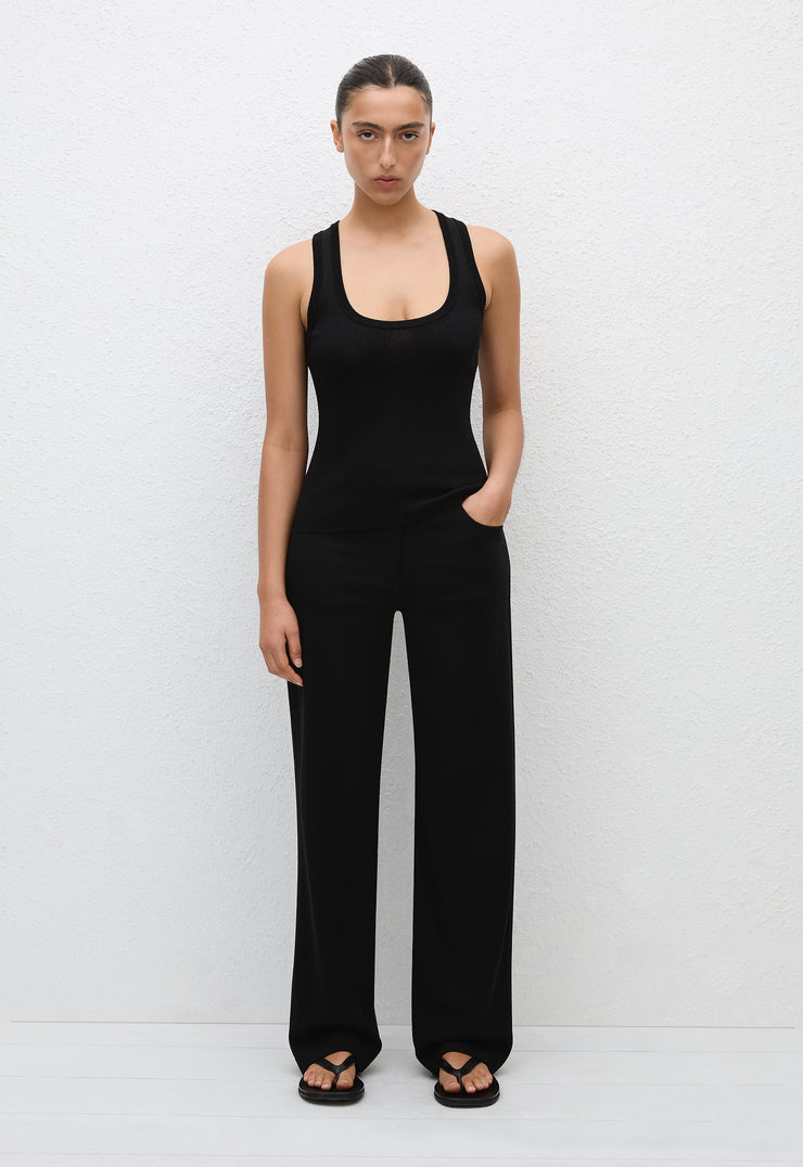 Ribbed Tank - Black - Matteau