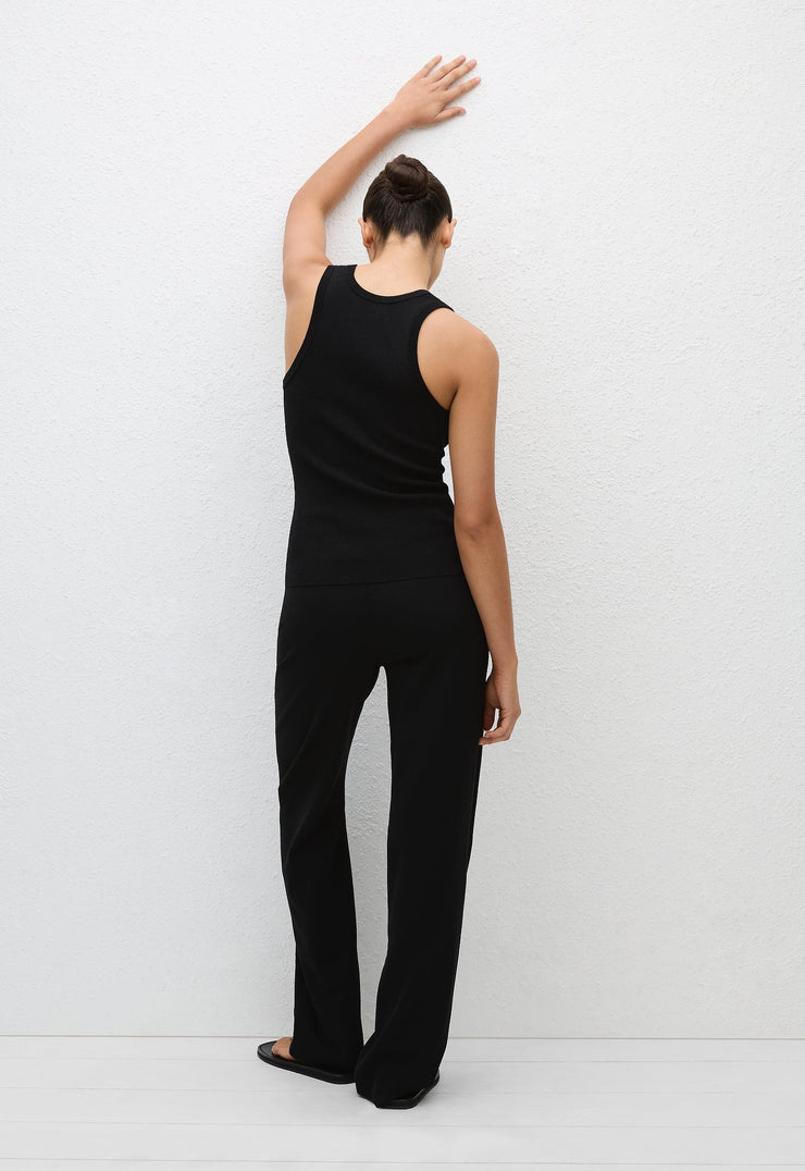 Ribbed Tank - Black - Matteau