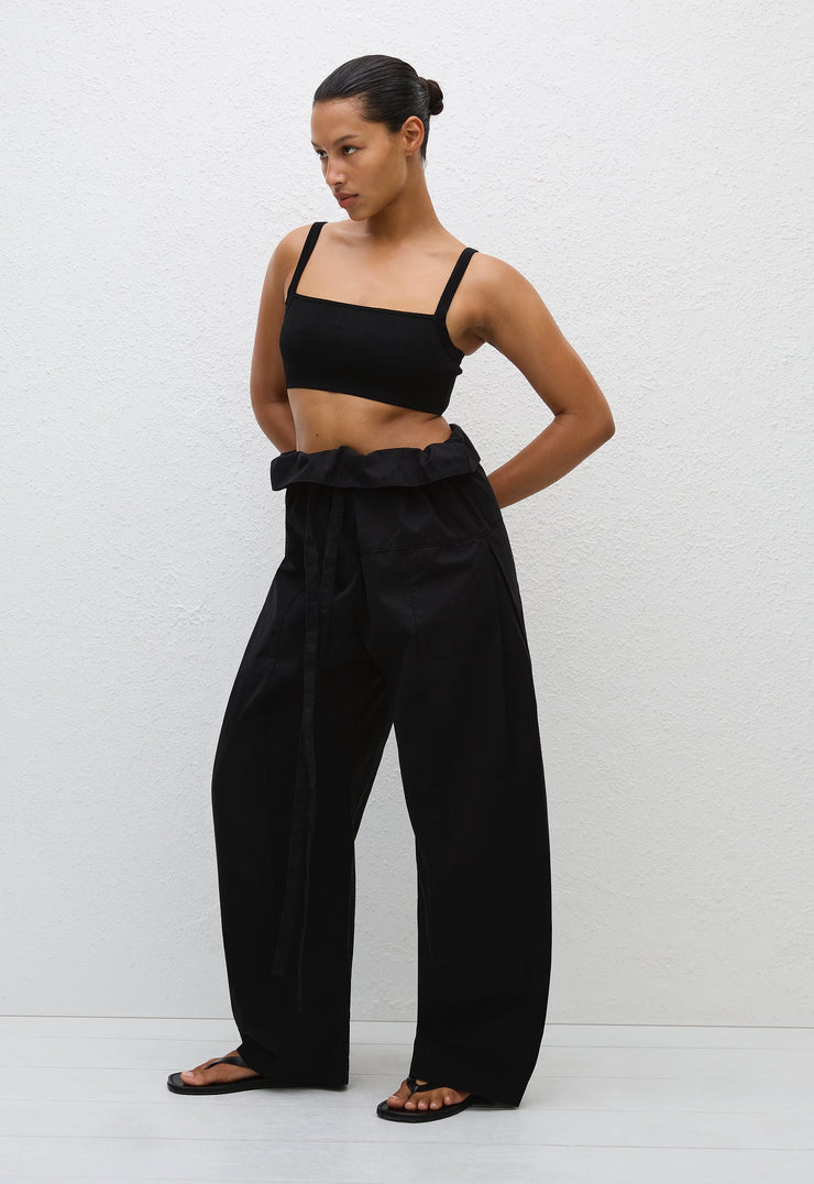 Fisherman Drawcord Pant - Black - Matteau