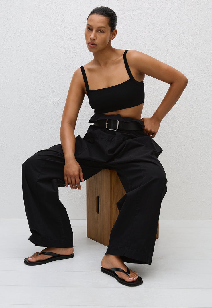 Fisherman Drawcord Pant - Black - Matteau