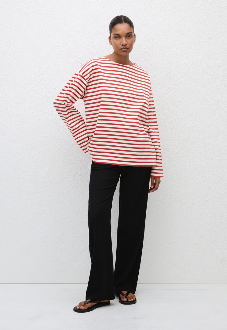 Breton Stripe Tee - Red/White - Matteau