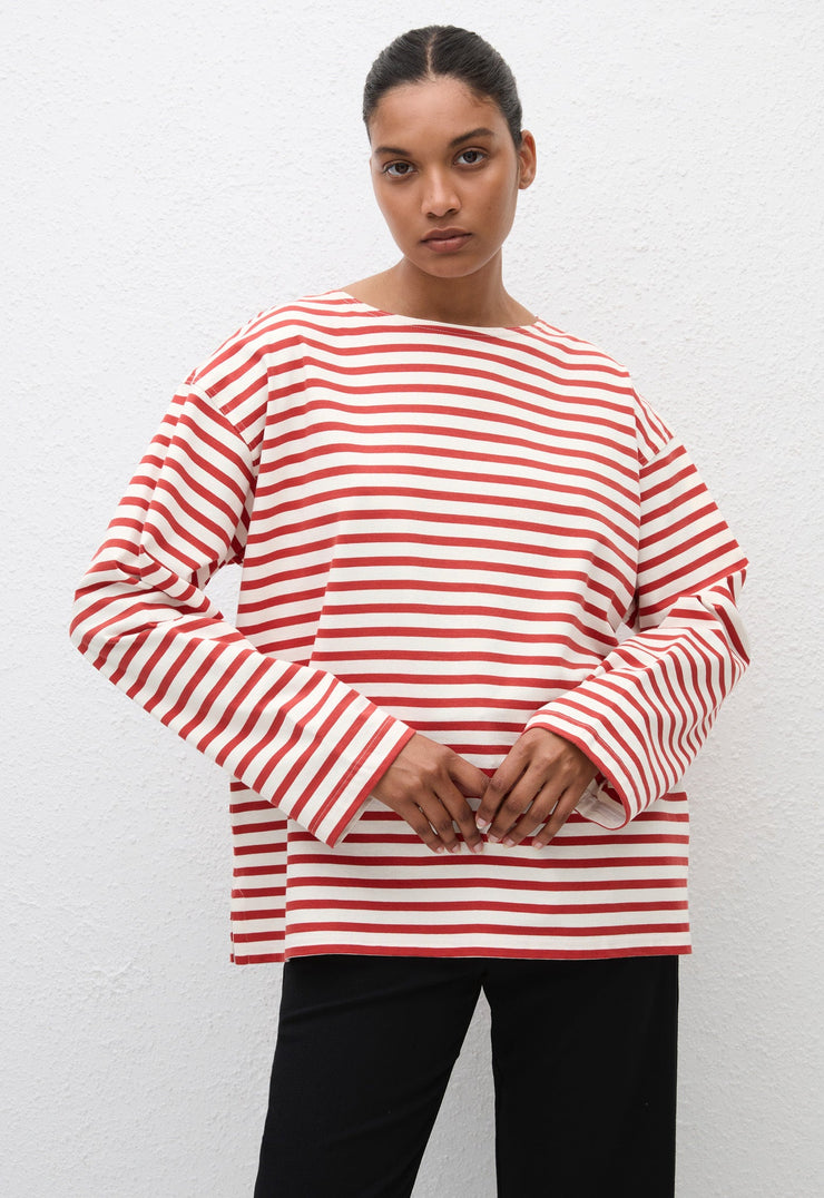 Breton Stripe Tee - Red/White - Matteau