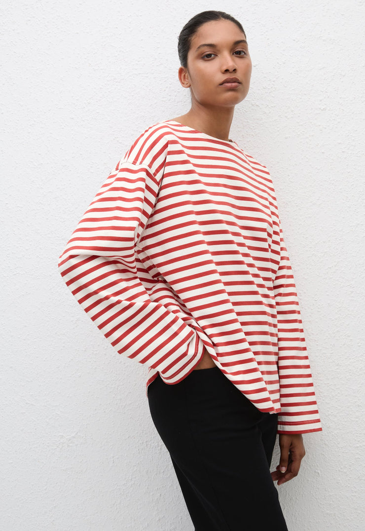 Breton Stripe Tee - Red/White - Matteau