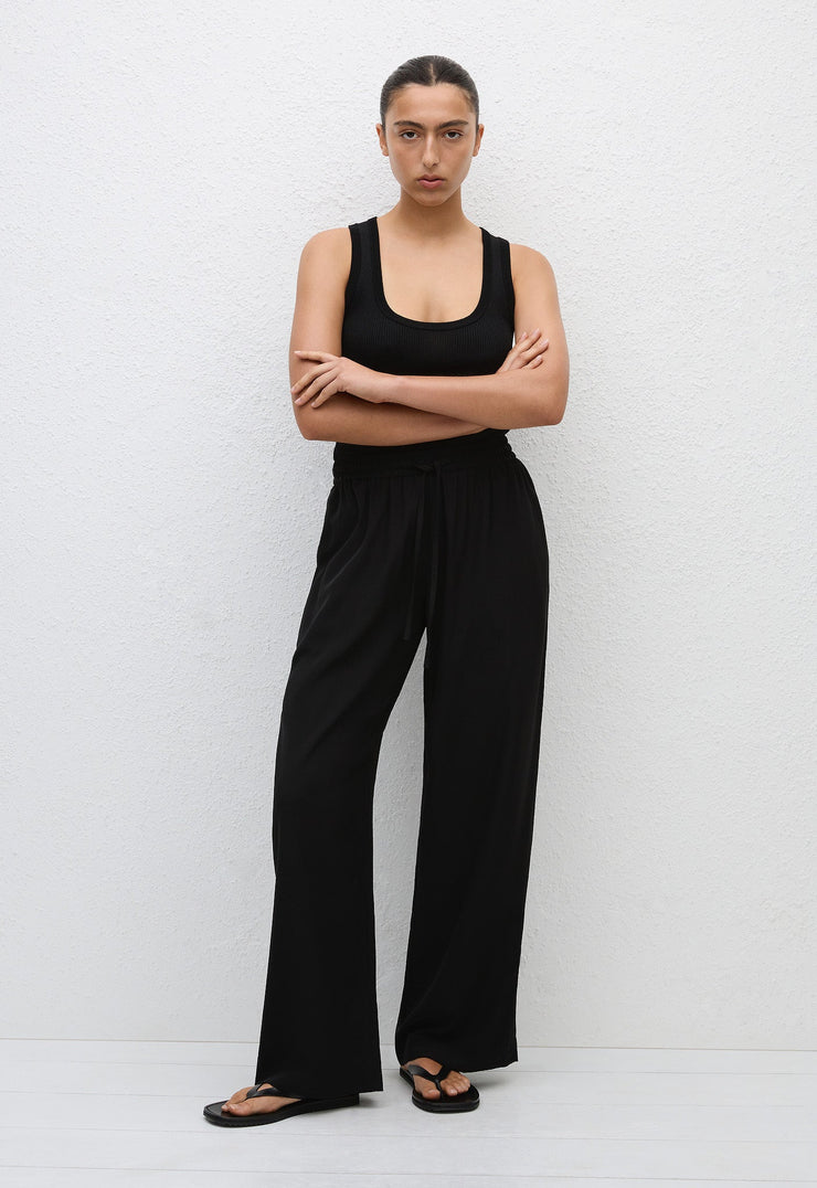 Drawstring Trouser - Black - Matteau