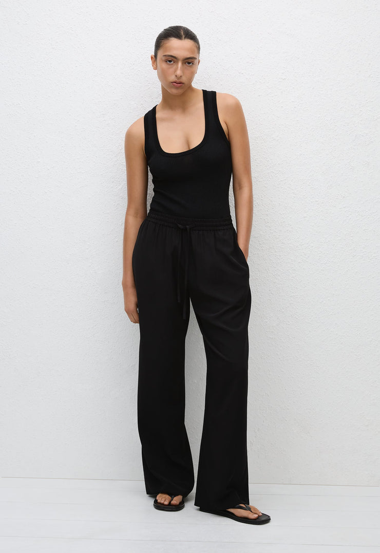 Drawstring Trouser - Black - Matteau