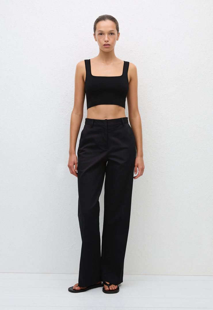 Nineties Crop Tank - Black - Matteau