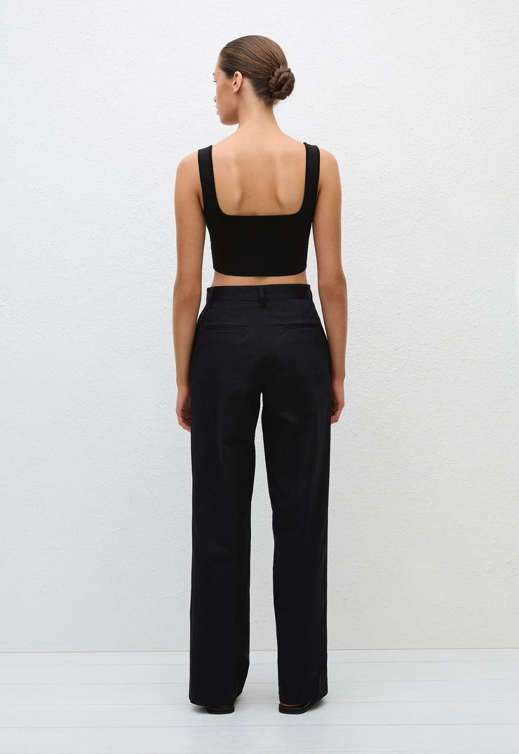 Nineties Crop Tank - Black - Matteau