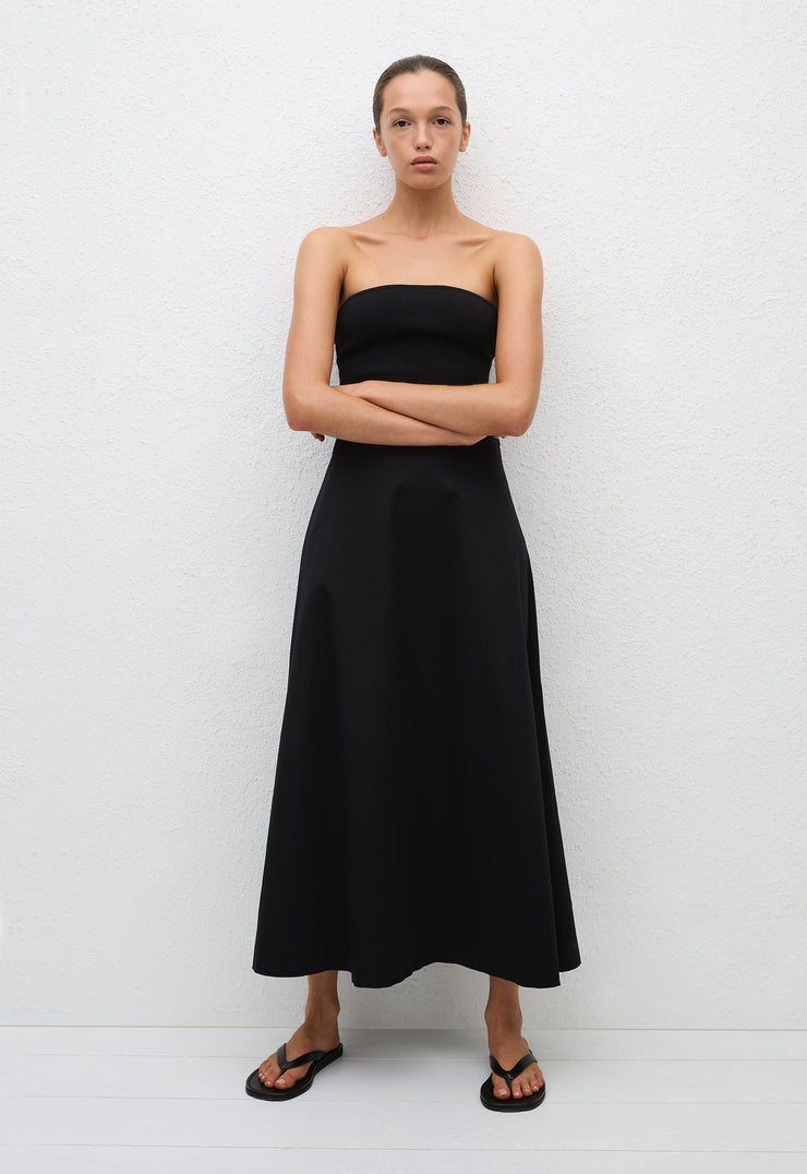 A-Line Skirt - Black - Matteau