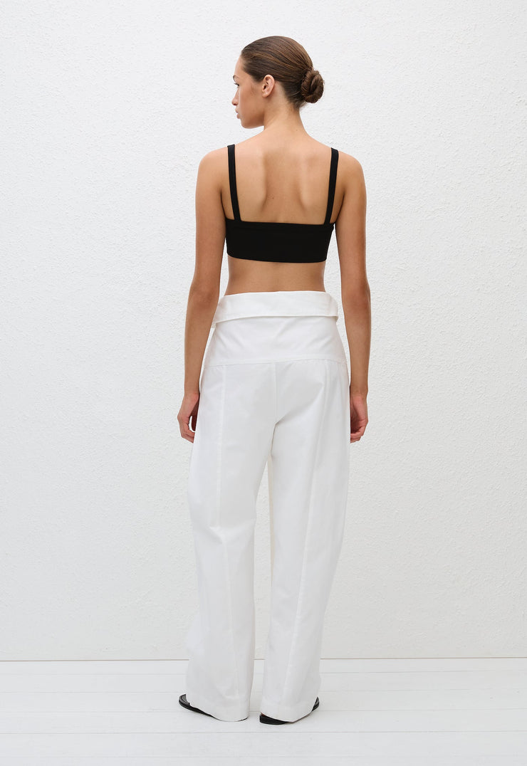 Fisherman Drawcord Pant - White - Matteau