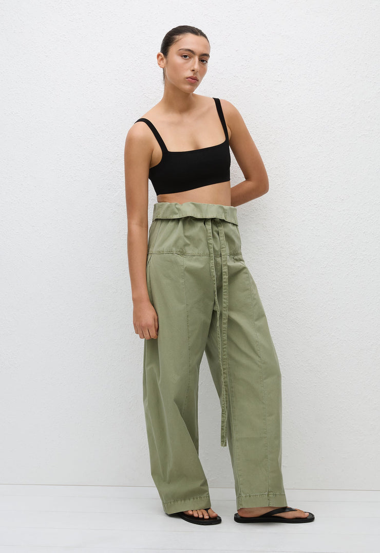 Fisherman Drawcord Pant - Oregano - Matteau