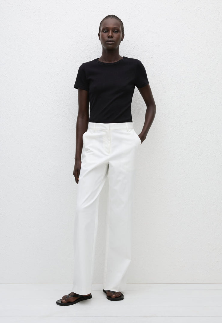 Straight Twill Trouser - Chalk - Matteau