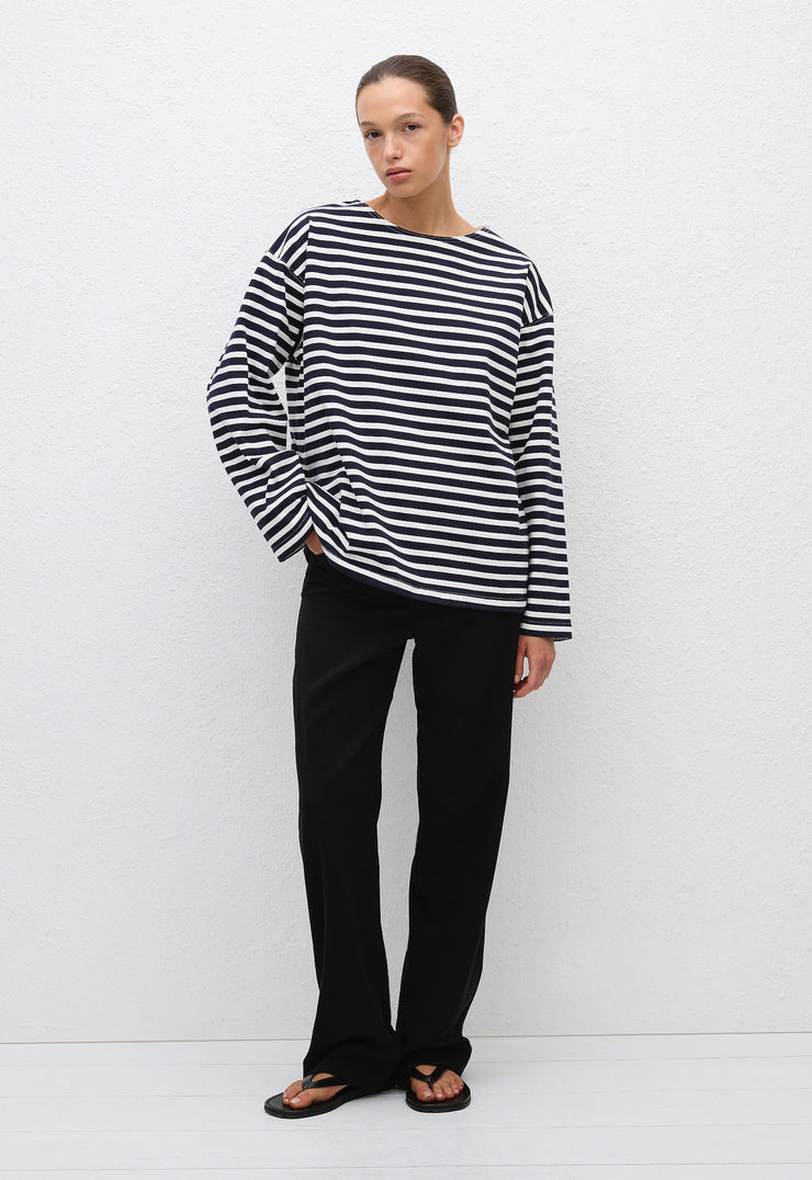 Breton Stripe Tee - French Navy - Matteau