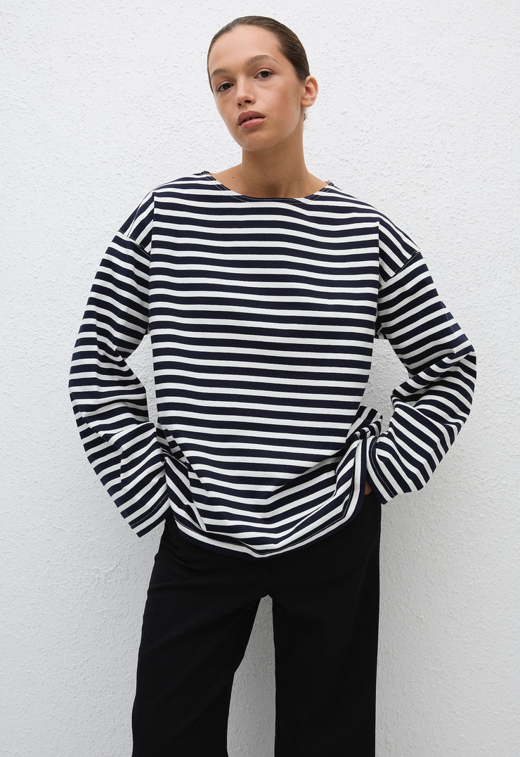 Breton Stripe Tee - French Navy - Matteau