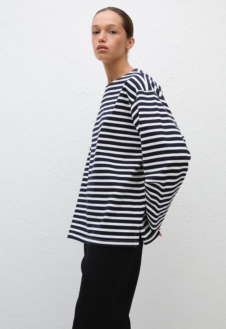 Breton Stripe Tee - French Navy - Matteau