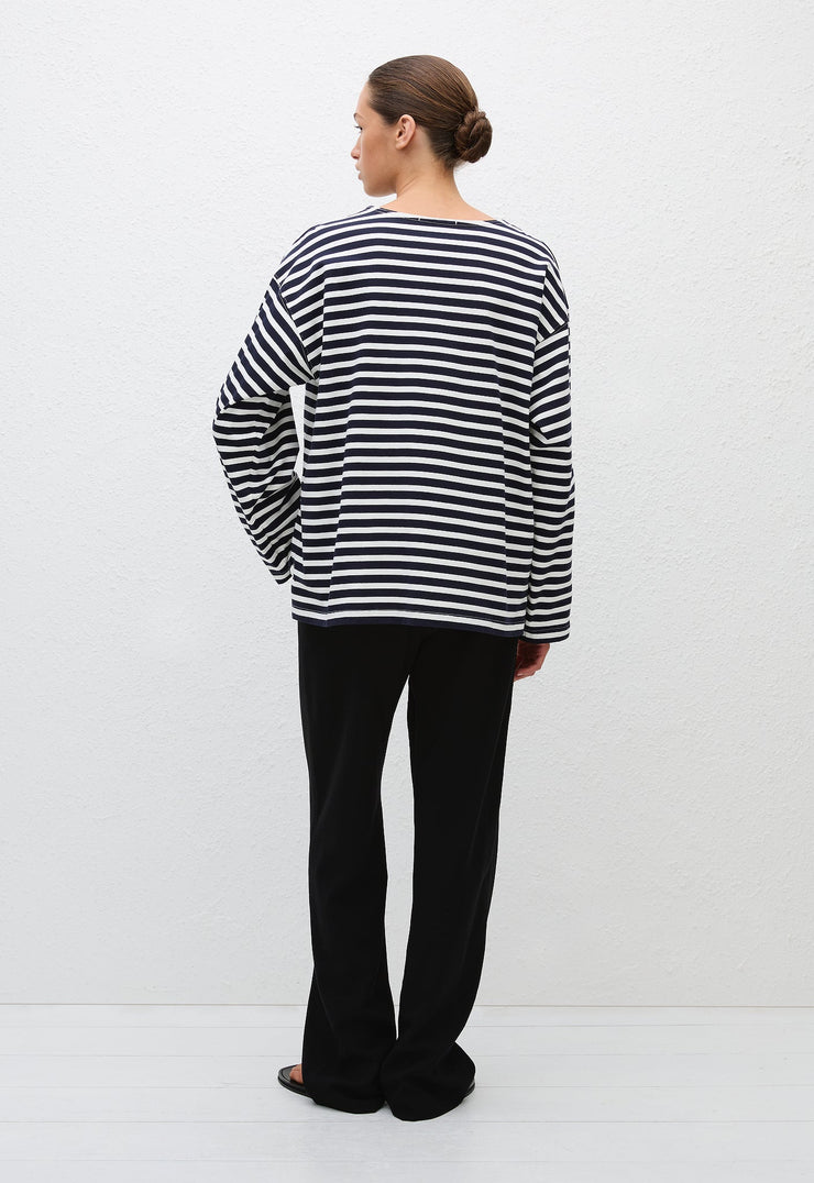Breton Stripe Tee - French Navy - Matteau