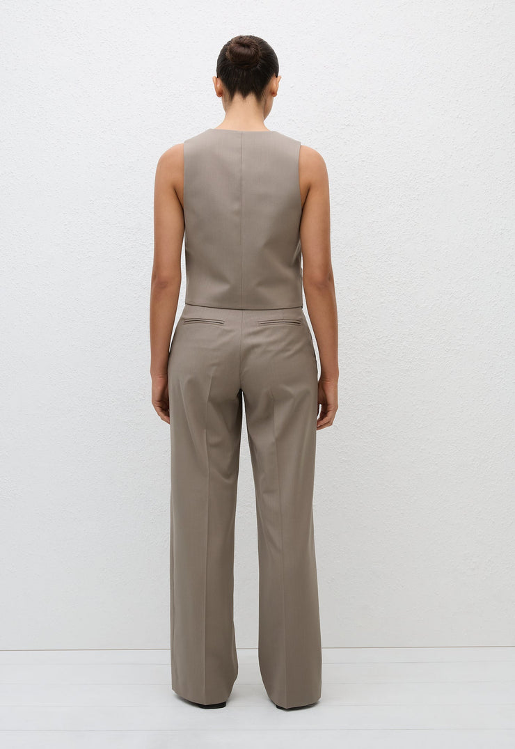 Tailored Waistcoat - Taupe - Matteau