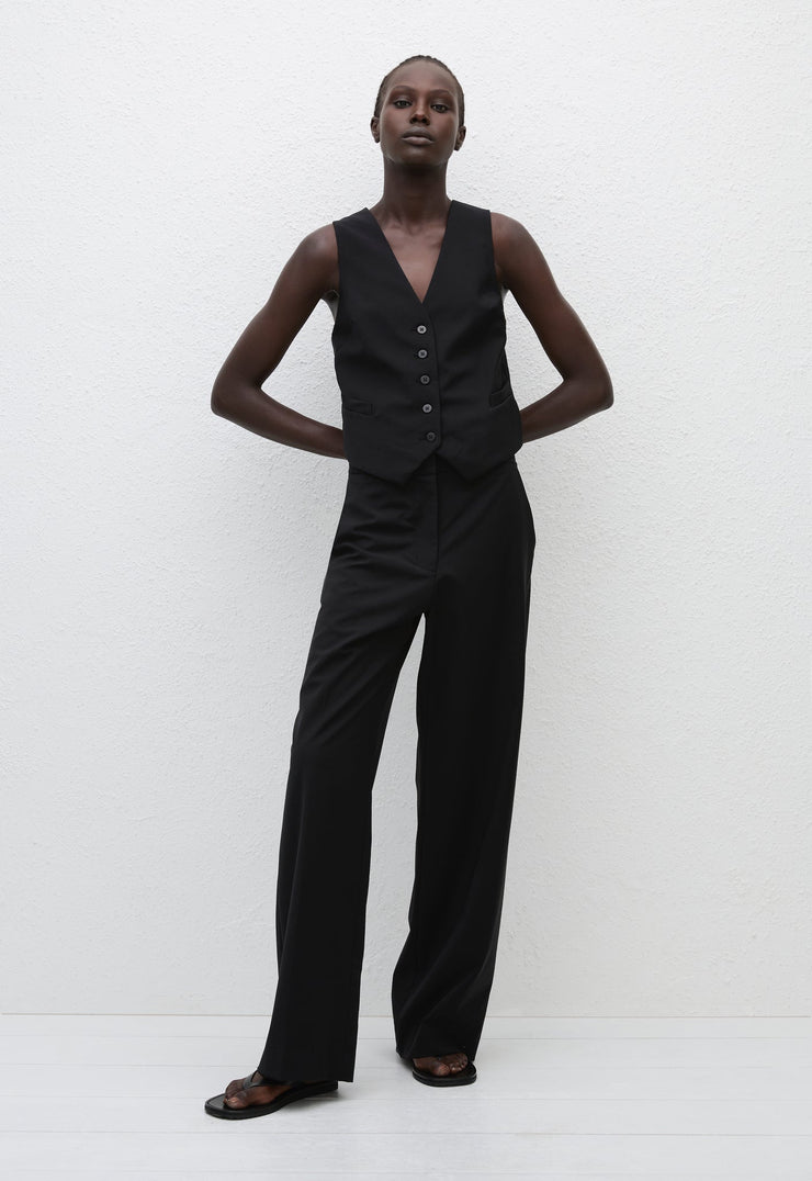 Tailored Waistcoat - Black - Matteau