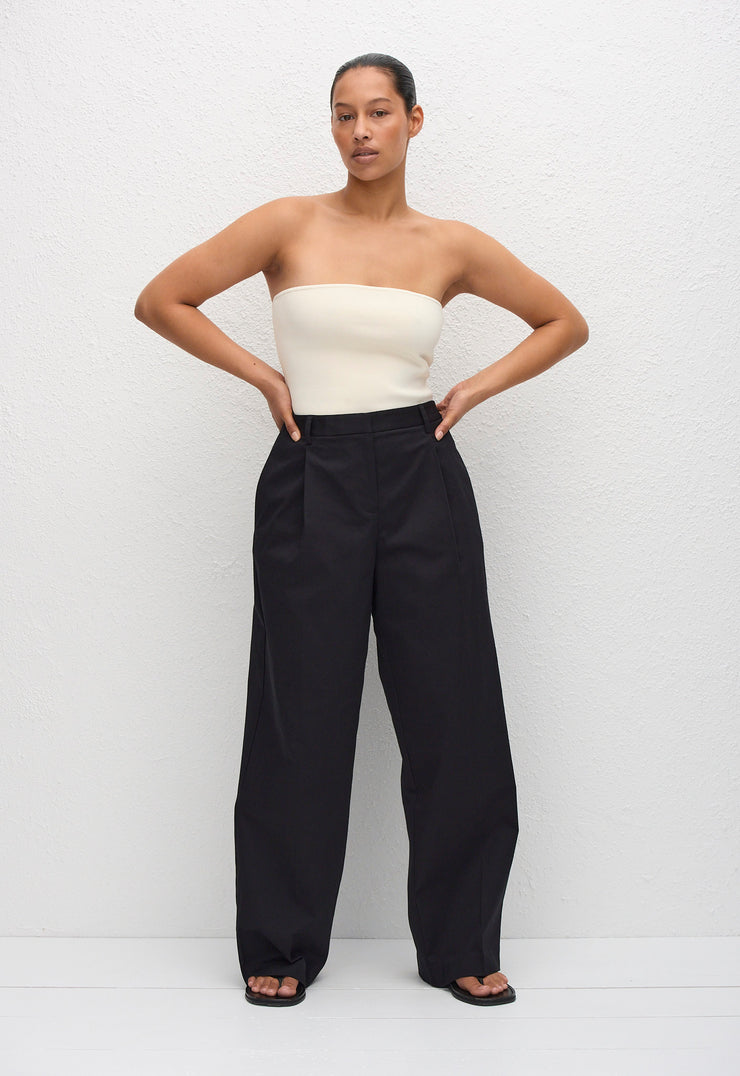 Strapless Knit Top - Ecru - Matteau