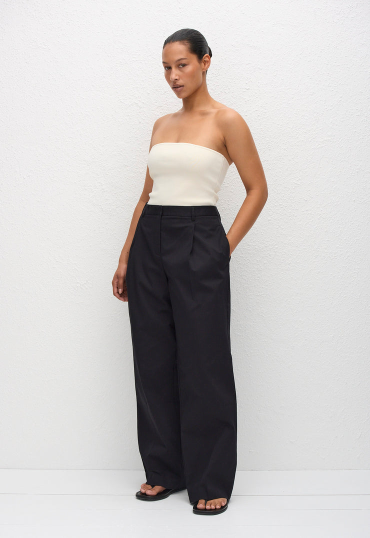 Strapless Knit Top - Ecru - Matteau