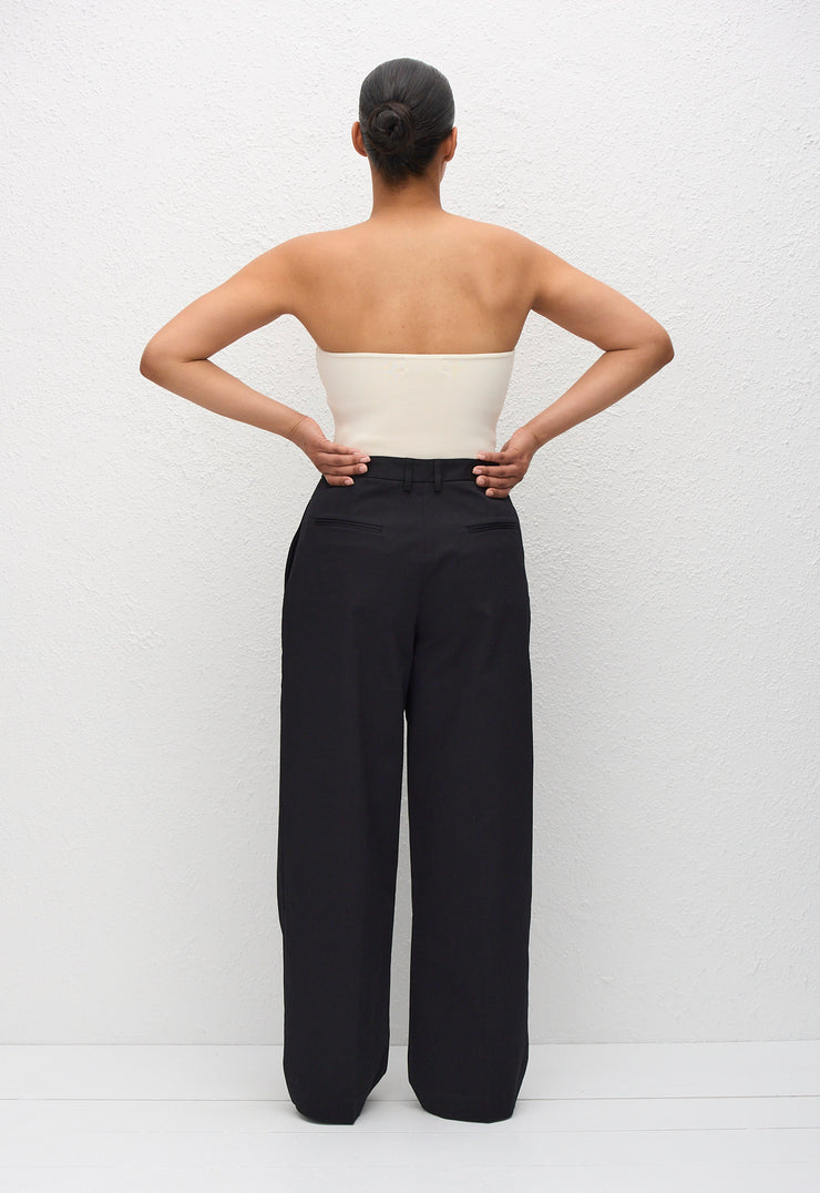 Strapless Knit Top - Ecru - Matteau