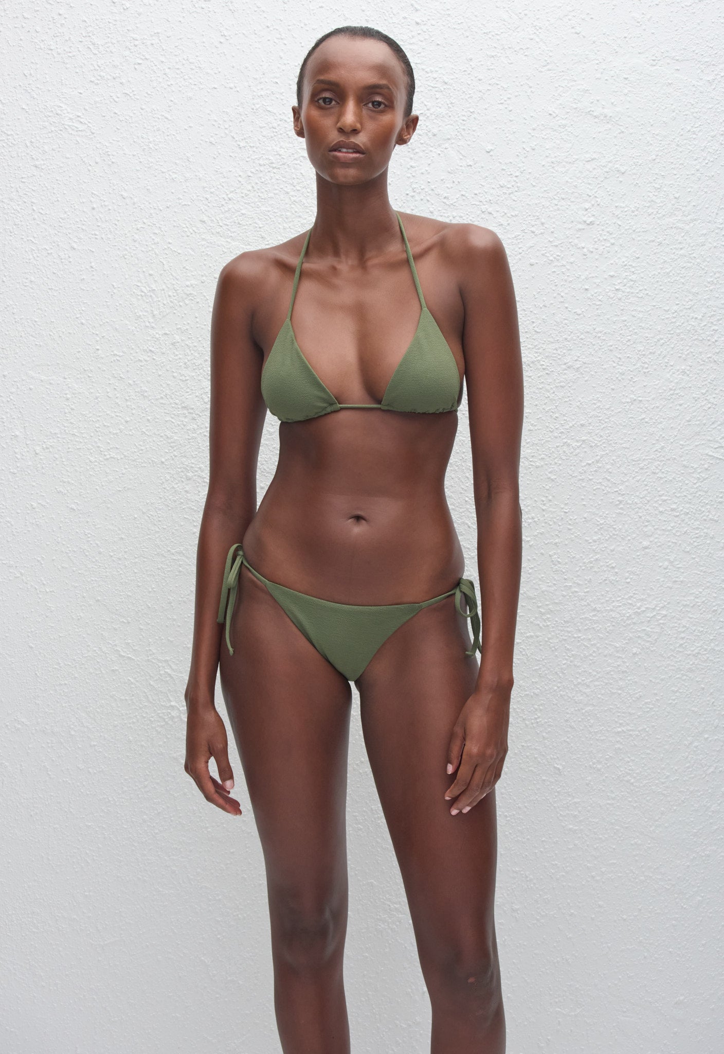 String Triangle Top - Safari Crinkle - Matteau