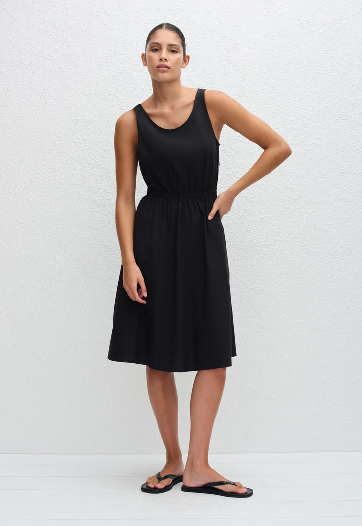 Tank Midi Dress - Black - Matteau