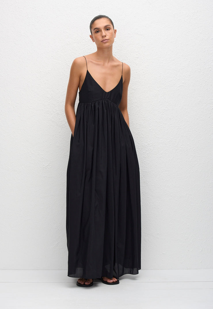 Voluminous Bralette Dress - Black - Matteau