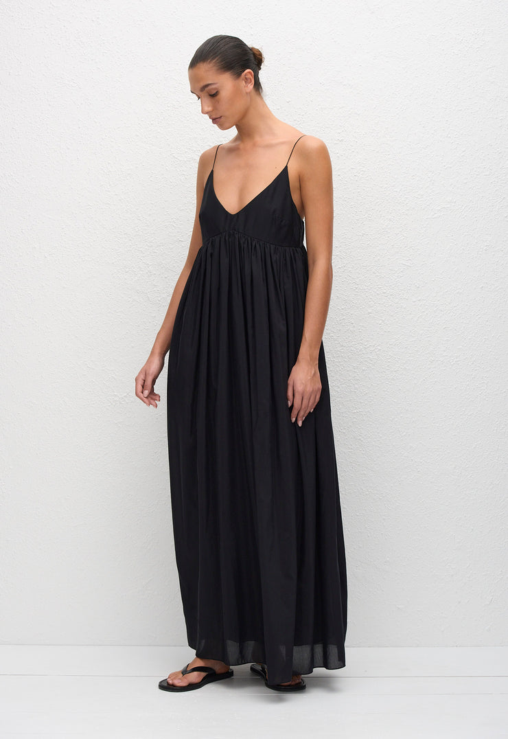 Voluminous Bralette Dress - Black - Matteau