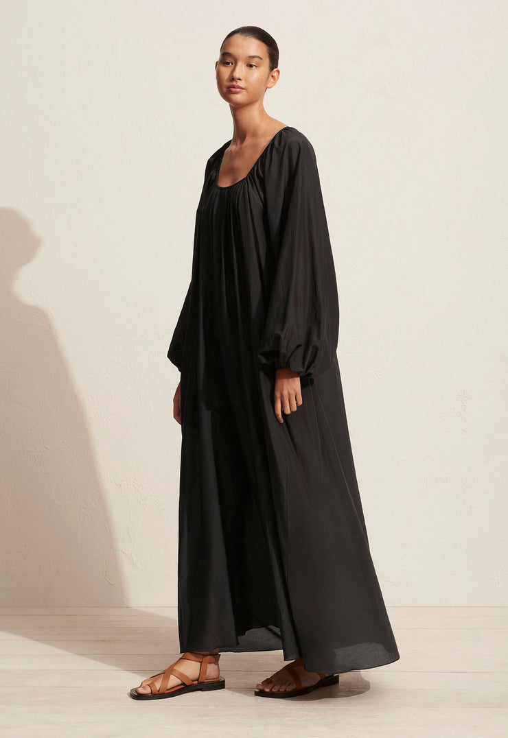 Decolette Dress - Black - Matteau