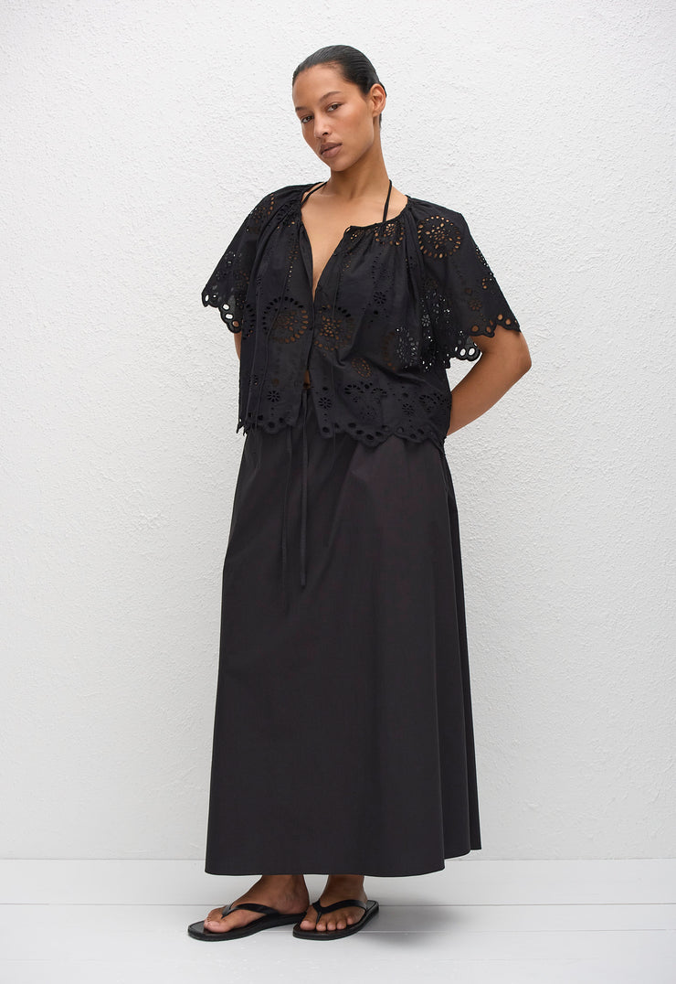 Broderie Blouse - Black - Matteau